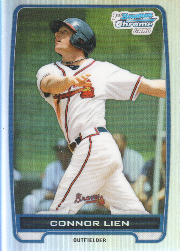 2012 Bowman Chrome Draft Draft Picks Refractors #BDPP82 Connor Lien