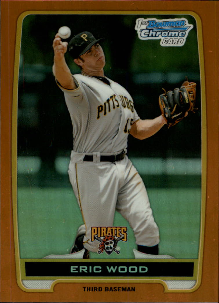 2012 Bowman Chrome Draft Draft Picks Orange Refractors #BDPP64 Eric Wood
