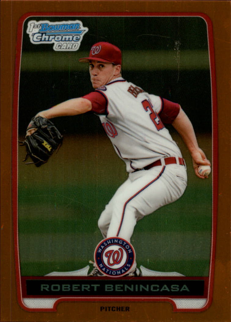 2012 Bowman Chrome Draft Draft Picks Orange Refractors #BDPP161 Robert Benincasa