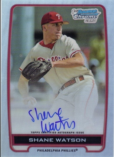2012 Bowman Chrome Draft Draft Pick Autographs Refractors #SW Shane Watson