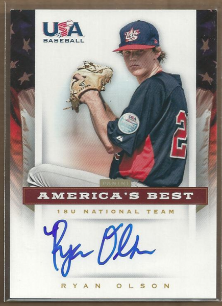 2012 USA Baseball 18U National Team America's Best Signatures #16 Ryan Olson