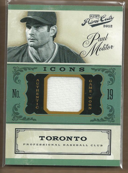 2012 Prime Cuts Icons Jerseys #18 Paul Molitor/99