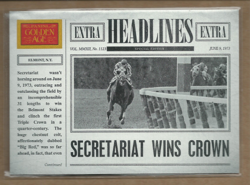 2012 Panini Golden Age Headlines #10 Secretariat