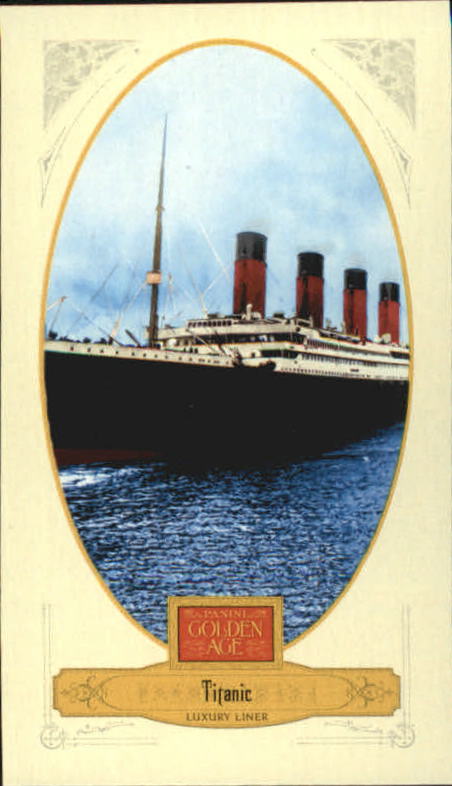 2012 Panini Golden Age Mini Broadleaf Brown Ink #7 Titanic