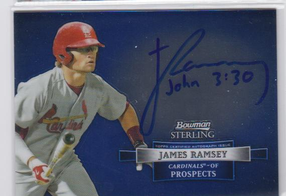 2012 Bowman Sterling Prospect Autographs #JR James Ramsey