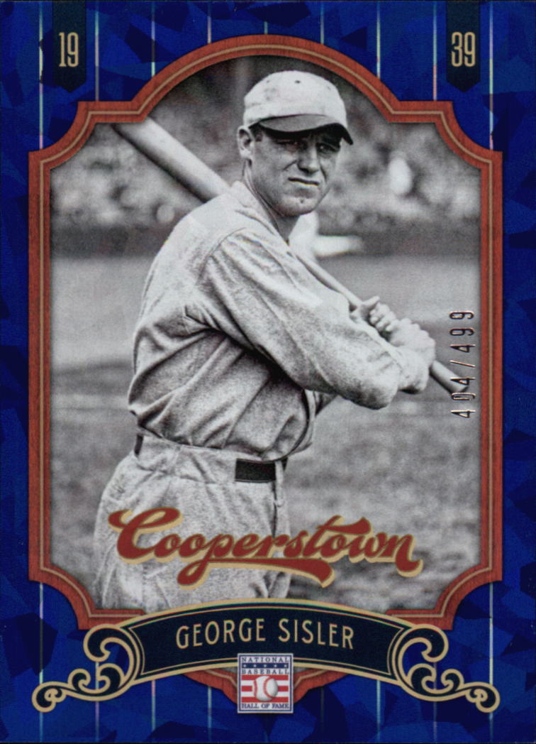 2012 Panini Cooperstown Crystal Collection Blue #20 George Sisler