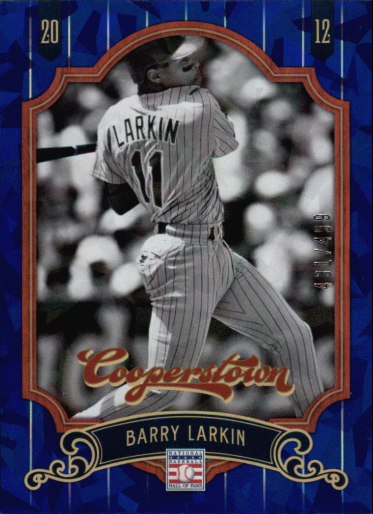 2012 Panini Cooperstown Crystal Collection Blue #23 Barry Larkin