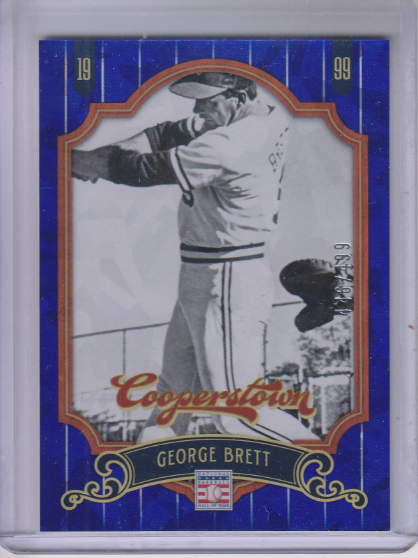 2012 Panini Cooperstown Crystal Collection Blue #24 George Brett