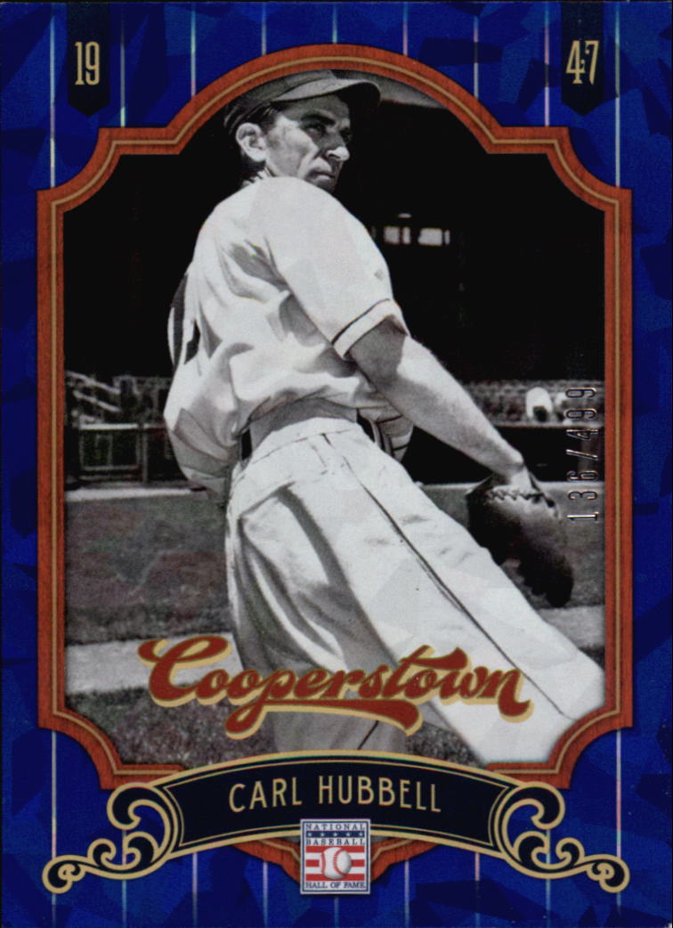 2012 Panini Cooperstown Crystal Collection Blue #46 Carl Hubbell