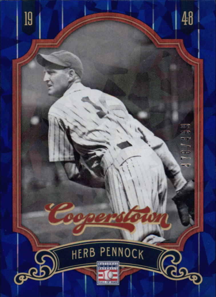 2012 Panini Cooperstown Crystal Collection Blue #47 Herb Pennock
