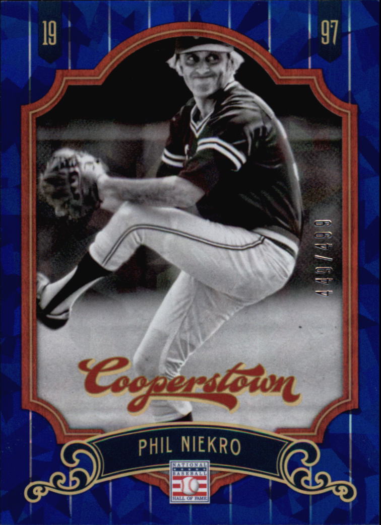 2012 Panini Cooperstown Crystal Collection Blue #57 Phil Niekro