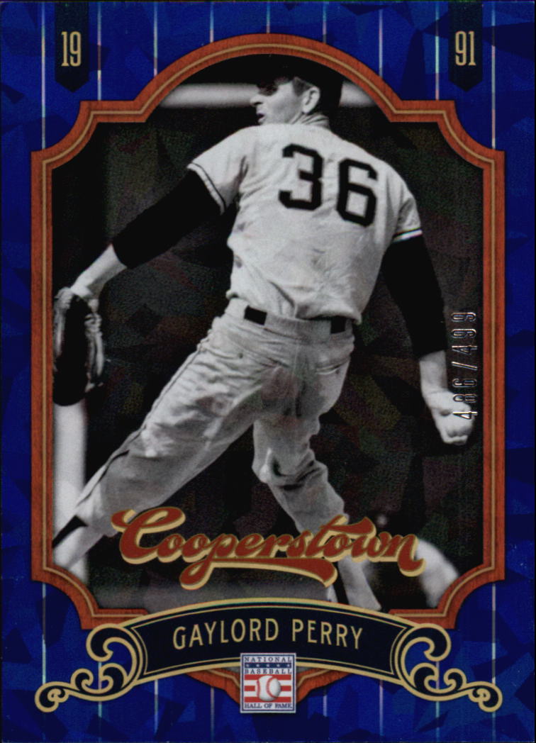 2012 Panini Cooperstown Crystal Collection Blue #61 Gaylord Perry