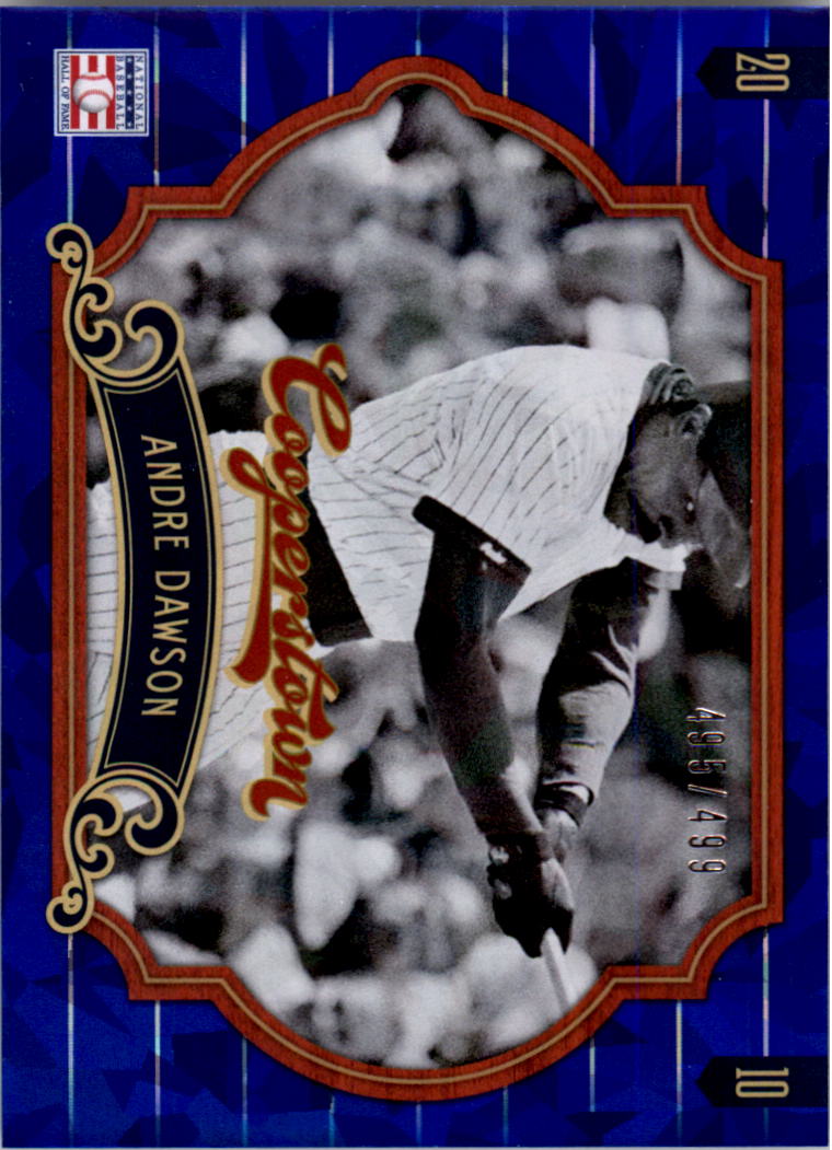 2012 Panini Cooperstown Crystal Collection Blue #84 Andre Dawson