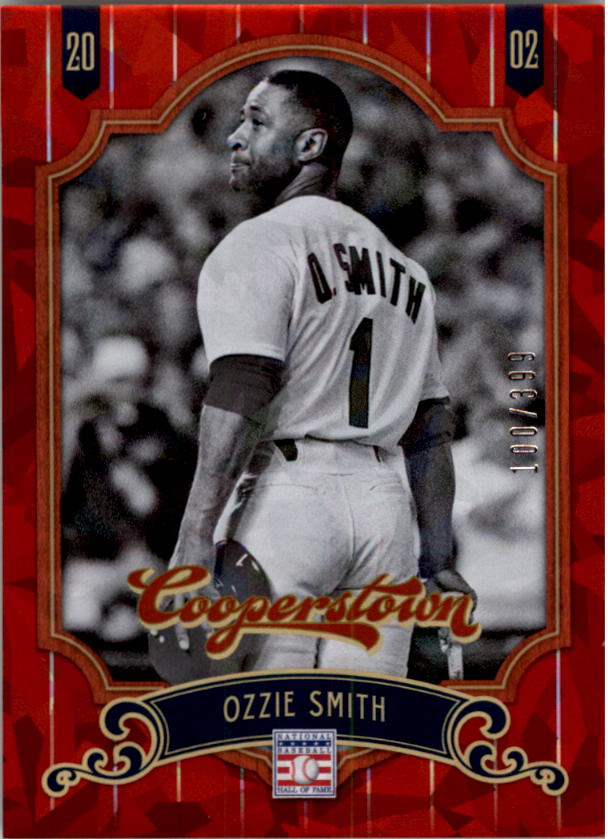 2012 Panini Cooperstown Crystal Collection Red #10 Ozzie Smith