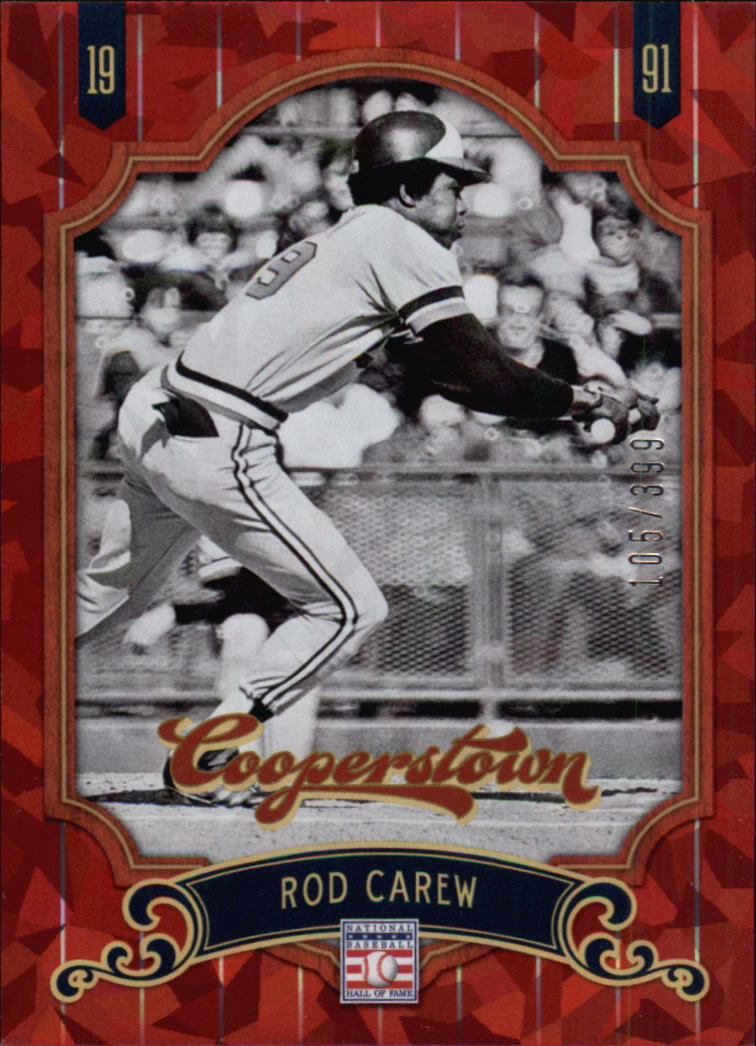 2012 Panini Cooperstown Crystal Collection Red #16 Rod Carew
