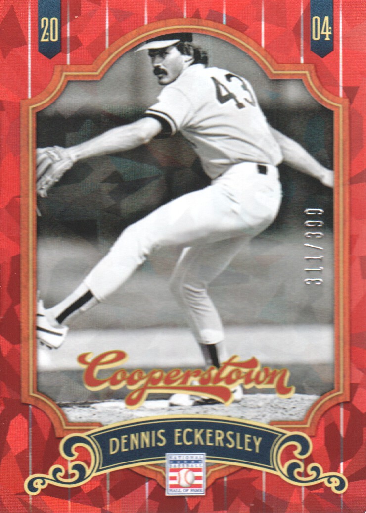 2012 Panini Cooperstown Crystal Collection Red #42 Dennis Eckersley