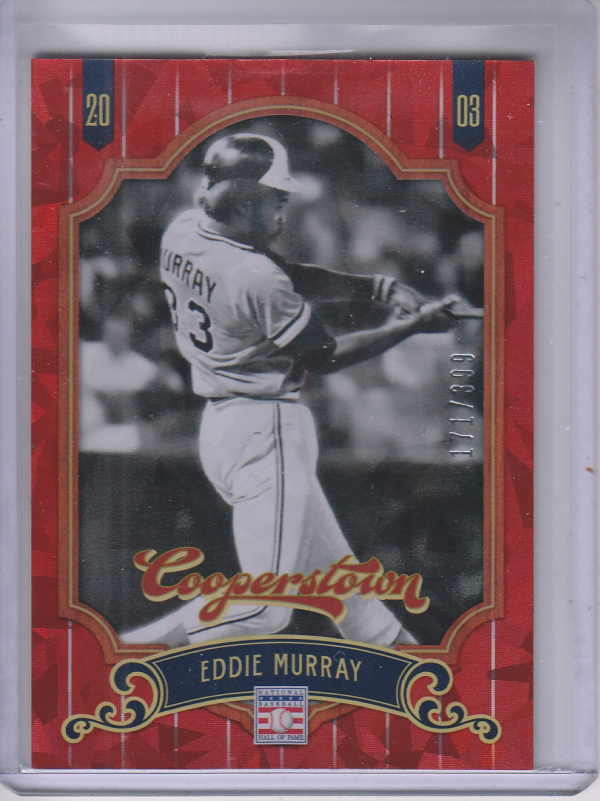 2012 Panini Cooperstown Crystal Collection Red #43 Eddie Murray