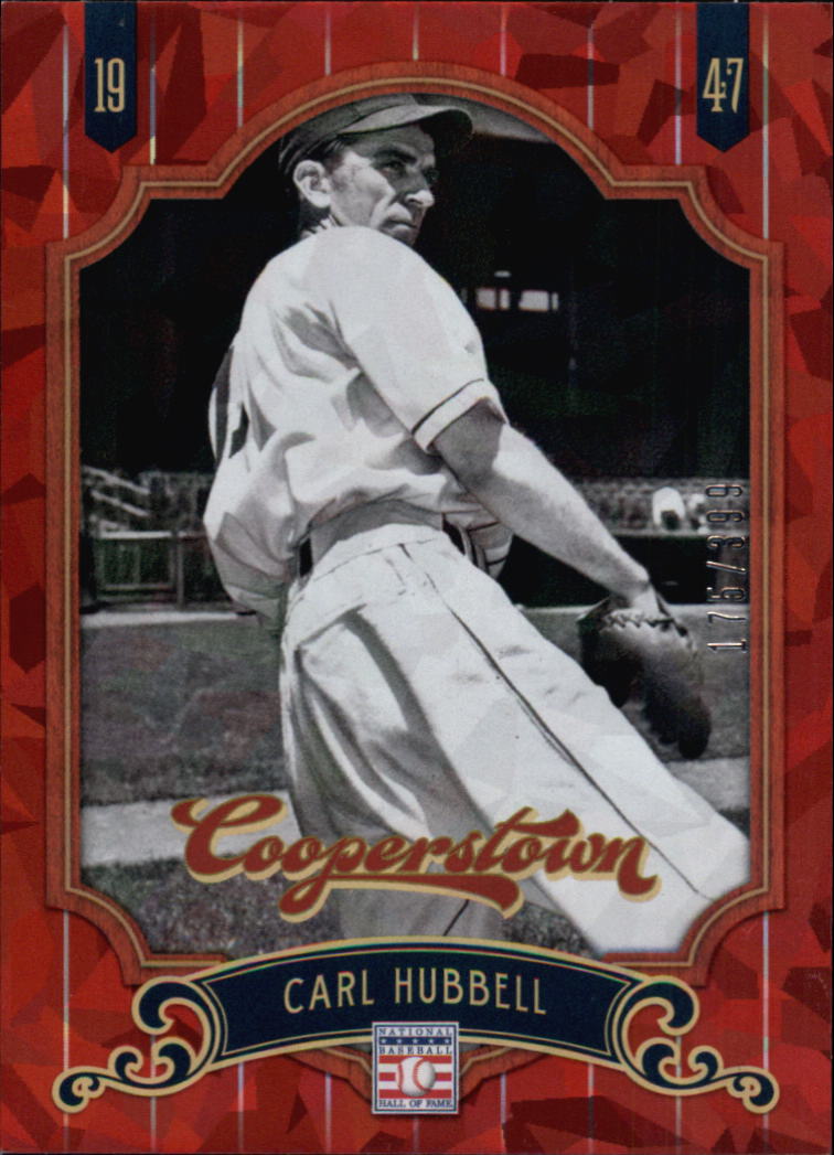 2012 Panini Cooperstown Crystal Collection Red #46 Carl Hubbell