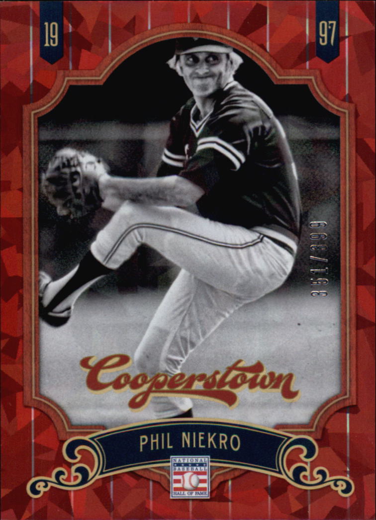 2012 Panini Cooperstown Crystal Collection Red #57 Phil Niekro