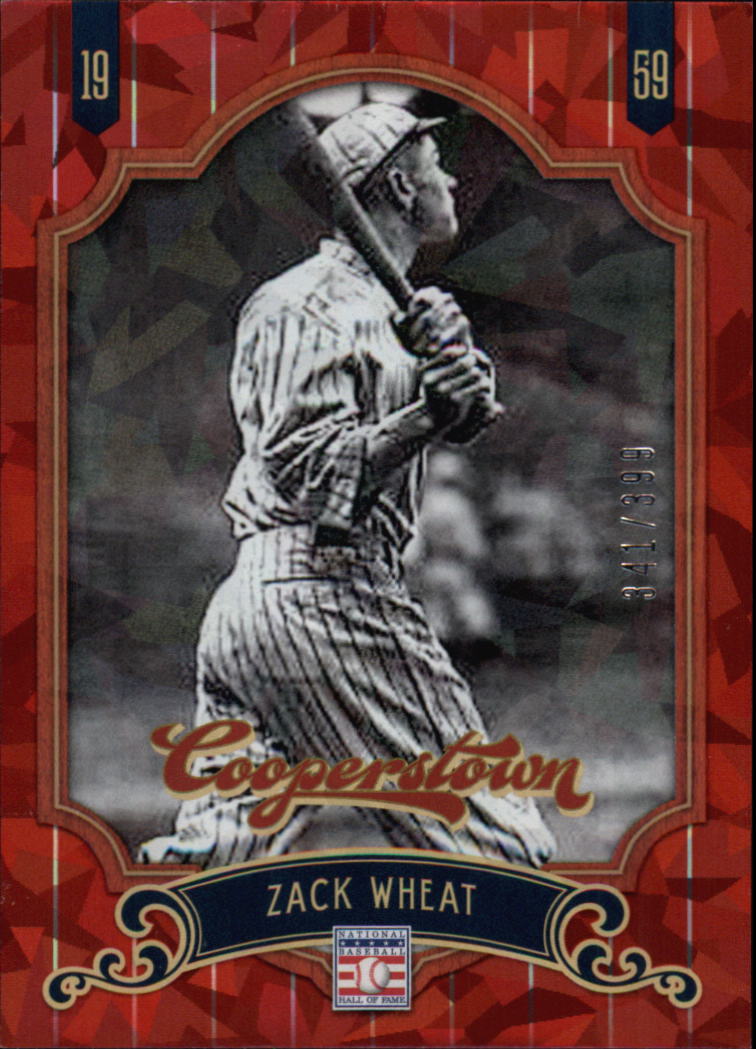 2012 Panini Cooperstown Crystal Collection Red #65 Zack Wheat
