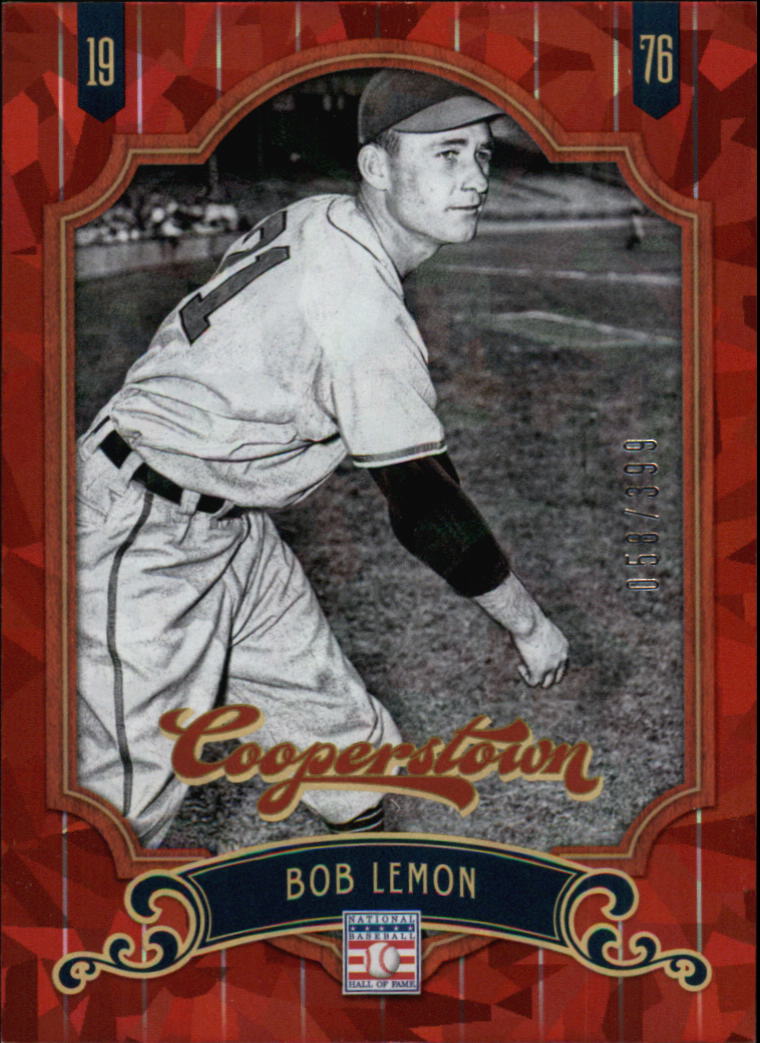 2012 Panini Cooperstown Crystal Collection Red #76 Bob Lemon