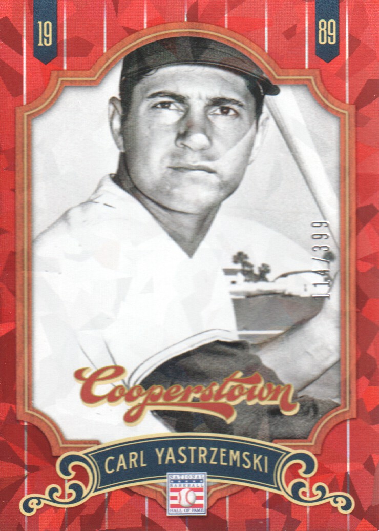 2012 Panini Cooperstown Crystal Collection Red #80 Carl Yastrzemski