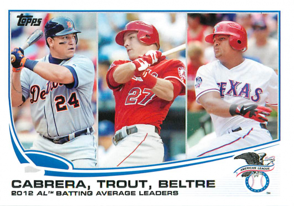 2013 Topps #294 Mike Trout/Adrian Beltre/Miguel Cabrera