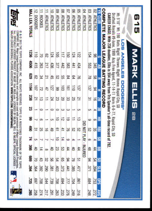 B5097- 2013 Topps Baseball Cards 451-661 +Rookies -You Pick- 15+ FREE US SHIP - Picture 274 of 350