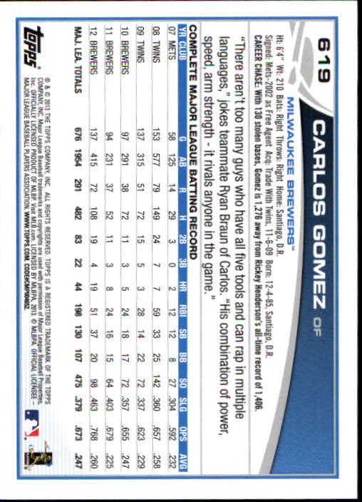 B5097- 2013 Topps Baseball Cards 451-661 +Rookies -You Pick- 15+ FREE US SHIP - Picture 282 of 350