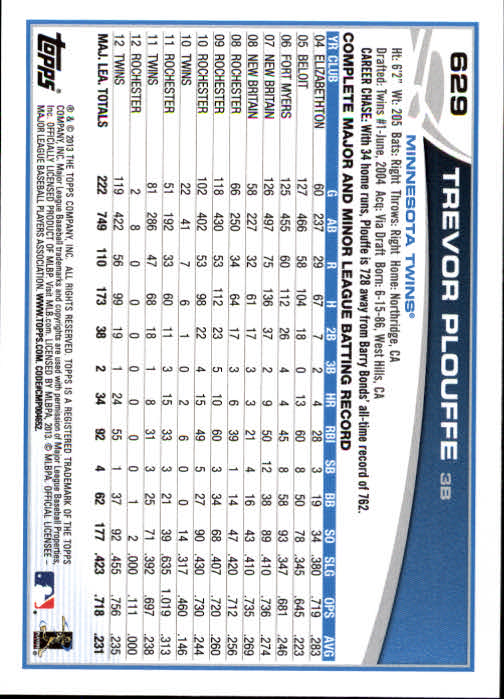 B5097- 2013 Topps Baseball Cards 451-661 +Rookies -You Pick- 15+ FREE US SHIP - Picture 298 of 350