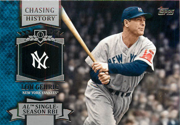 2013 Topps Chasing History #CH10 Lou Gehrig