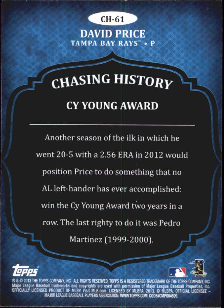 2013 Topps Chasing History Baseball Card Pick (Inserts)