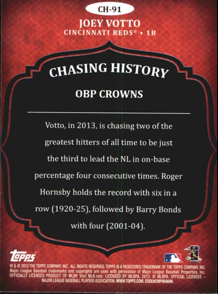 2013 Topps Chasing History Baseball Card Pick (Inserts)