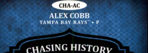 2013 Topps Chasing History Autographs #AC Alex Cobb S2 back image