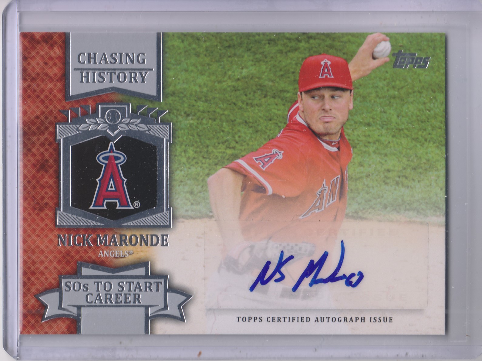2013 Topps Chasing History Autographs #NM Nick Maronde S2