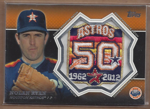 2013 Topps Manufactured Commemorative Patch #CP9 Nolan Ryan