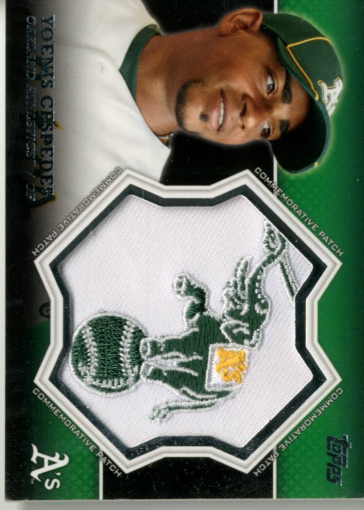 2013 Topps Manufactured Commemorative Patch #CP18 Yoenis Cespedes