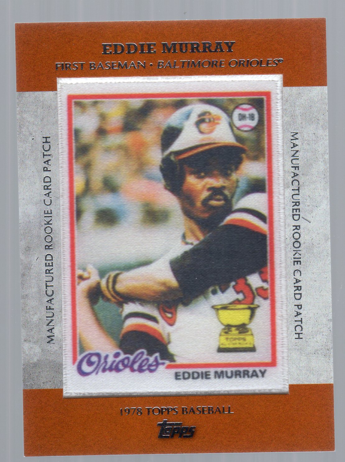 2013 Topps Manufactured Commemorative Rookie Patch #RCP10 Eddie Murray