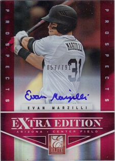 2012 Elite Extra Edition #189 Evan Marzilli AU/791