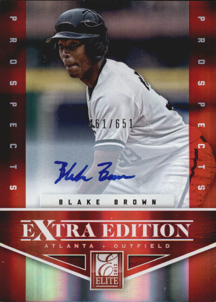 2012 Elite Extra Edition #166 Blake Brown AU/651