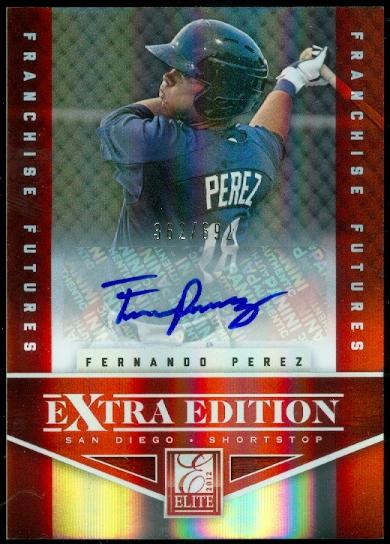 2012 Elite Extra Edition Franchise Futures Signatures #90 Fernando Perez AU/692