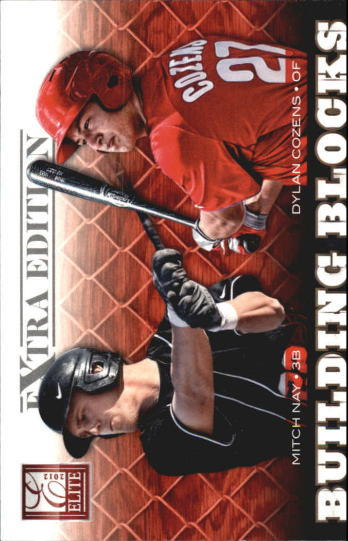 2012 Elite Extra Edition Building Blocks Dual #20 Dylan Cozens/Mitch Nay