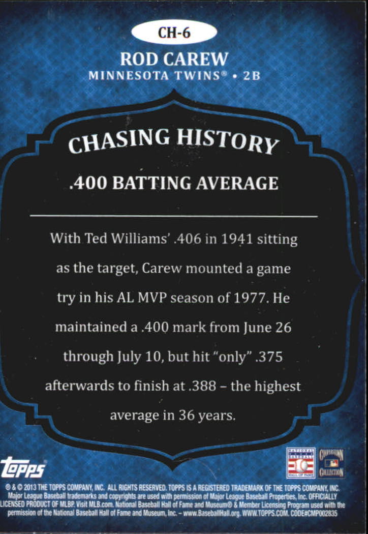 B5097- 2013 Topps Chasing History Holofoil Cards -You Pick- 15+ FREE US SHIP - Picture 9 of 143