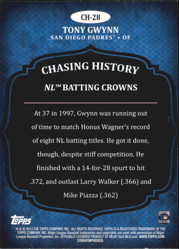 B5097- 2013 Topps Chasing History Holofoil Cards -You Pick- 15+ FREE US SHIP - Picture 39 of 143