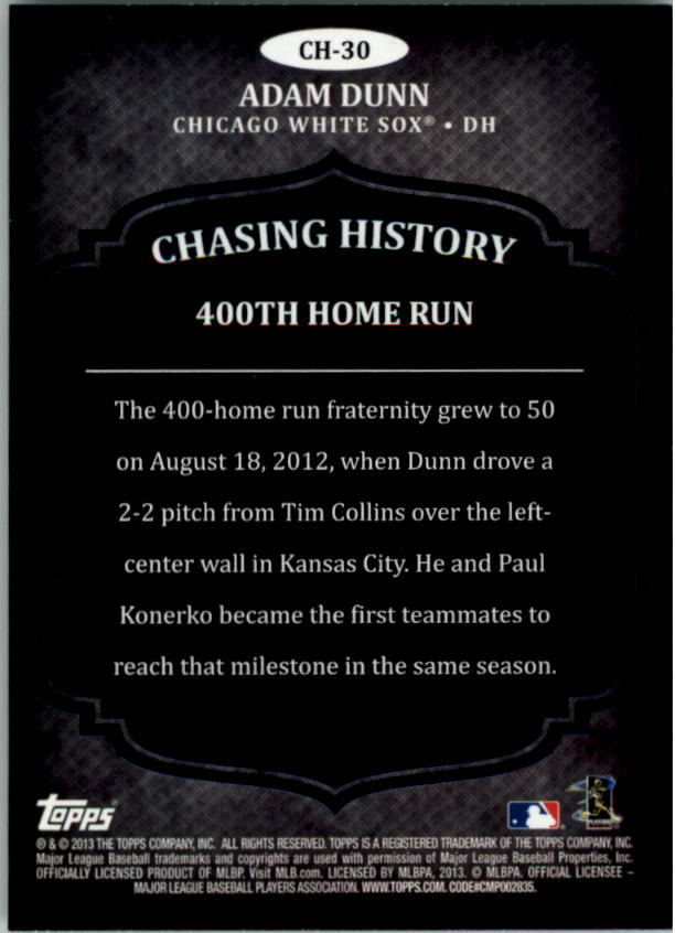B5097- 2013 Topps Chasing History Holofoil Cards -You Pick- 15+ FREE US SHIP - Picture 43 of 143