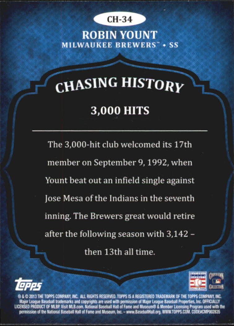 B5097- 2013 Topps Chasing History Holofoil Cards -You Pick- 15+ FREE US SHIP - Picture 49 of 143