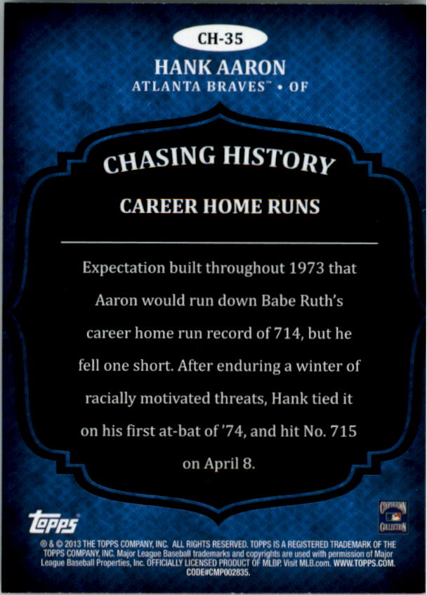 B5097- 2013 Topps Chasing History Holofoil Cards -You Pick- 15+ FREE US SHIP - Picture 51 of 143