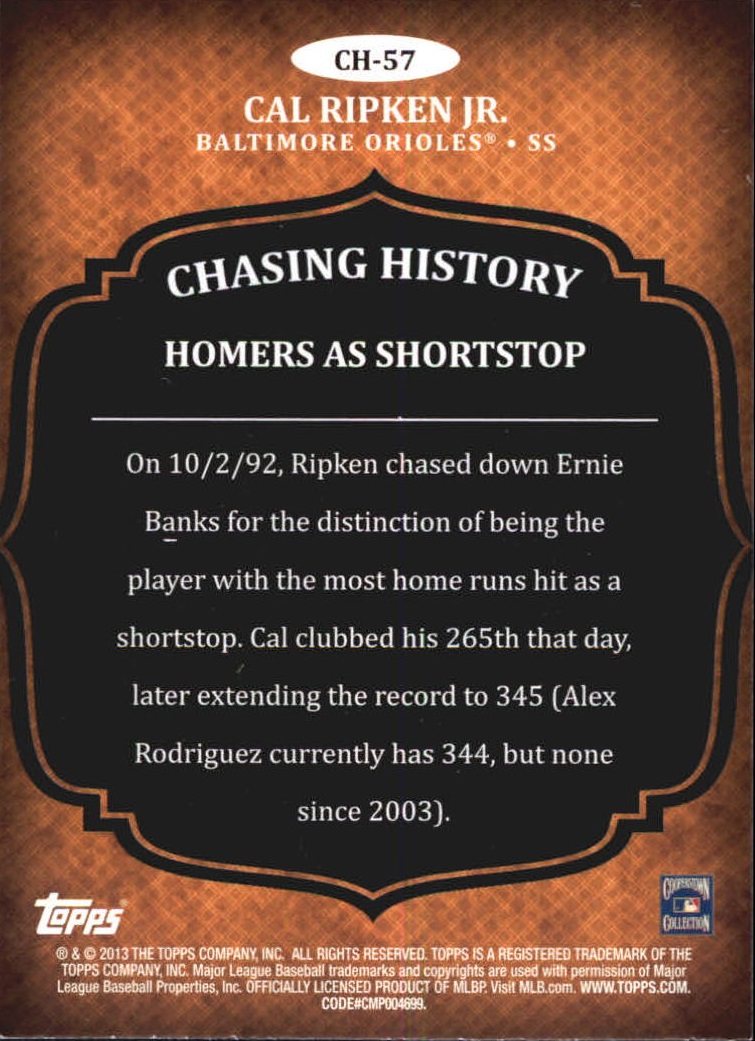 B5097- 2013 Topps Chasing History Holofoil Cards -You Pick- 15+ FREE US SHIP - Picture 88 of 143