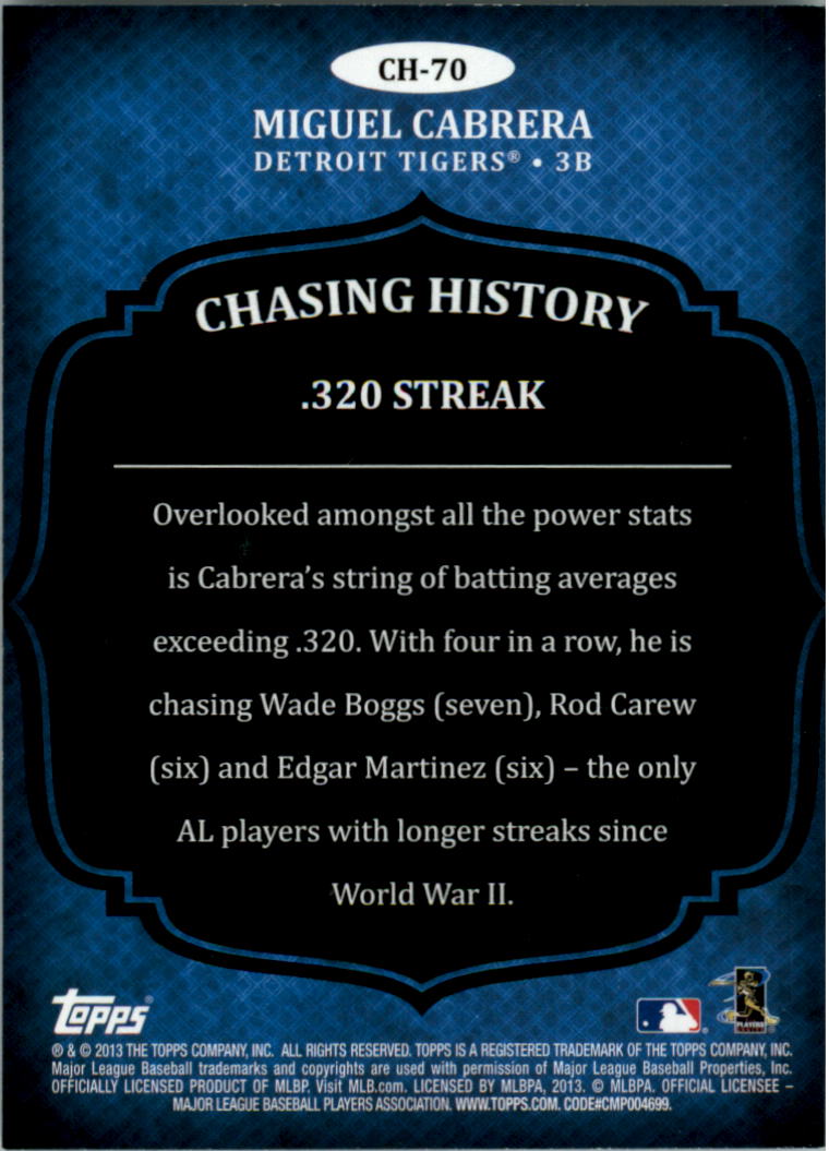 B5097- 2013 Topps Chasing History Holofoil Cards -You Pick- 15+ FREE US SHIP - Picture 105 of 143