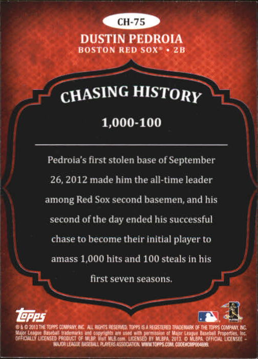 B5097- 2013 Topps Chasing History Holofoil Cards -You Pick- 15+ FREE US SHIP - Picture 111 of 143